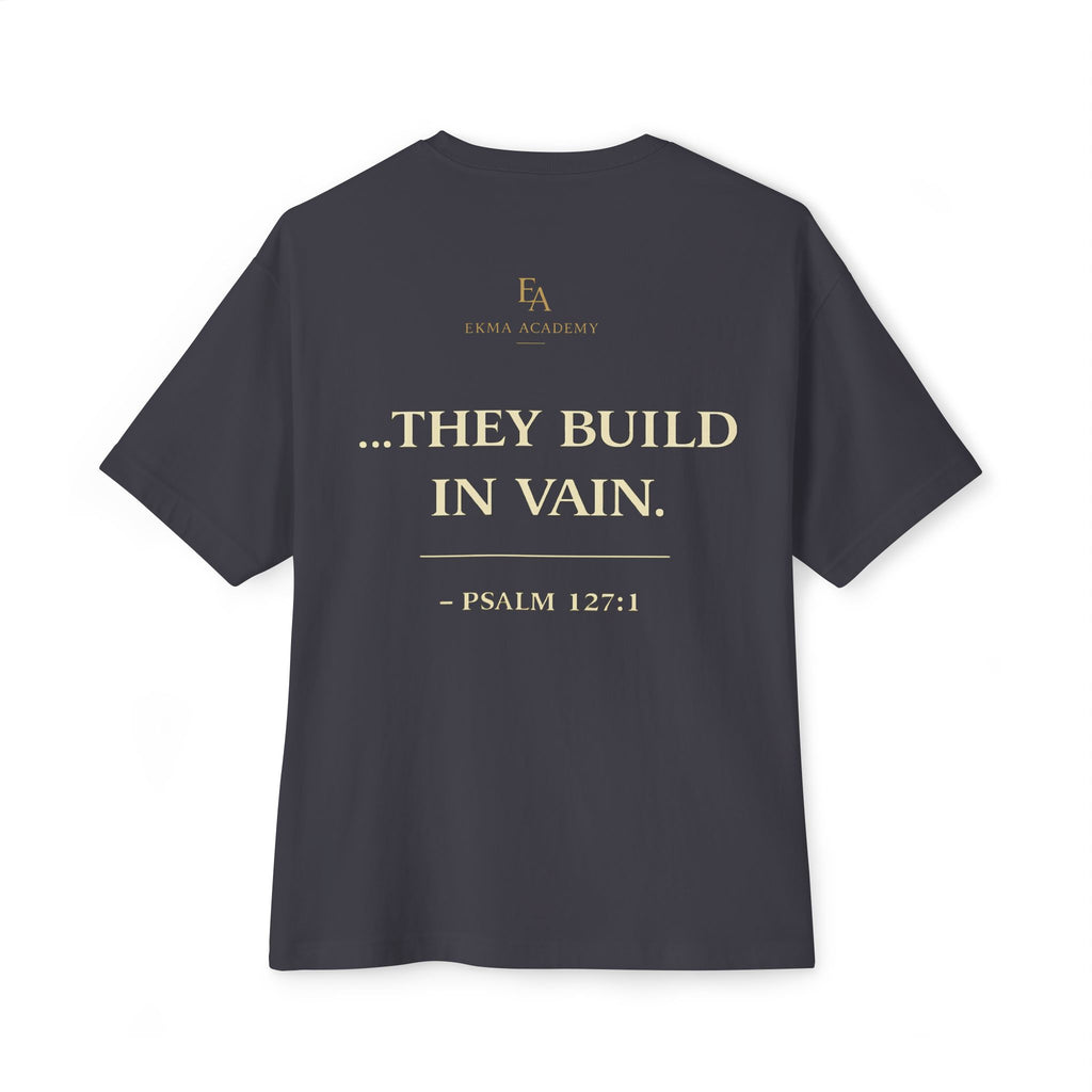 Unless The Lord Builds The Marriage Premium Heavyweight Christian T-Shirt | EKMA Academy Kingdom Streetwear