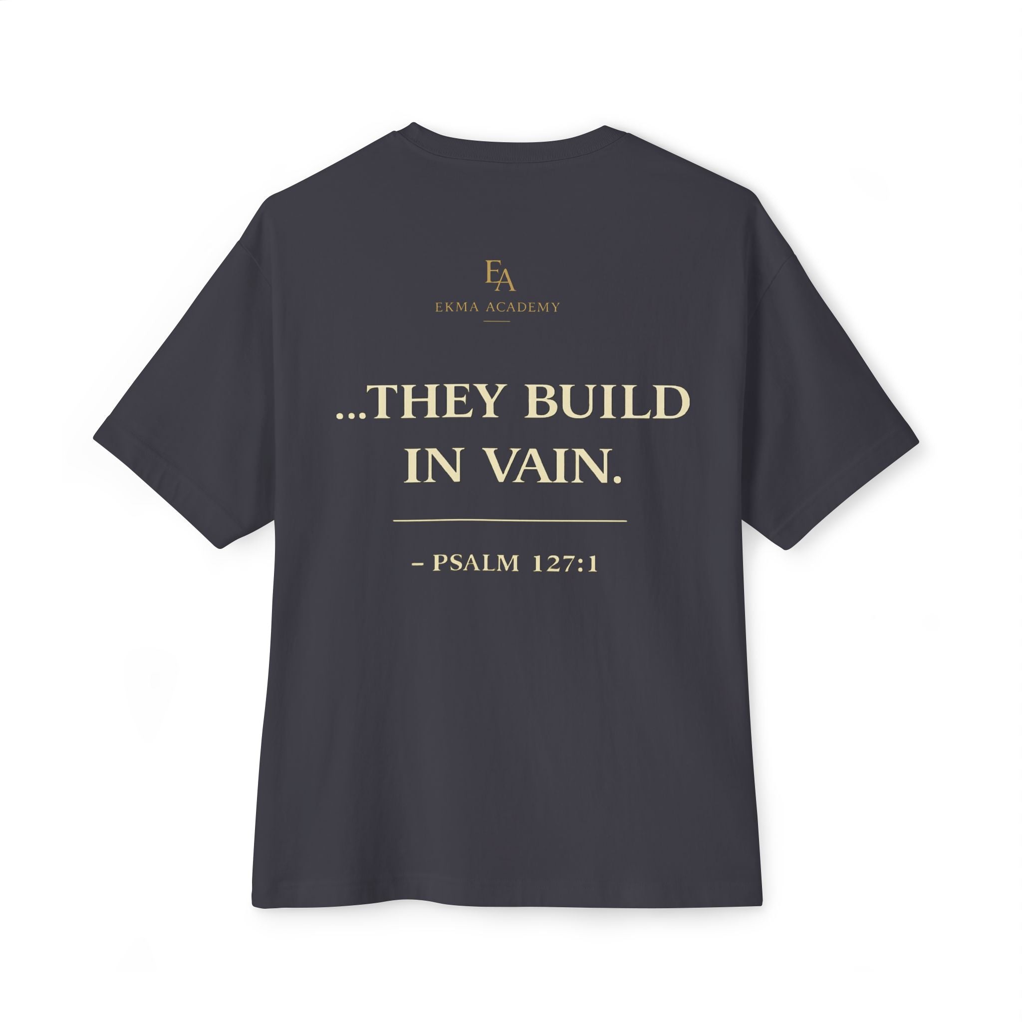 Unless The Lord Builds The Marriage Premium Heavyweight Christian T-Shirt | EKMA Academy Kingdom Streetwear
