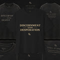 DISCERNMENT OVER DESPERATION Premium Heavy Oversized Christian Tee | EKMA Academy Kingdom Streetwear