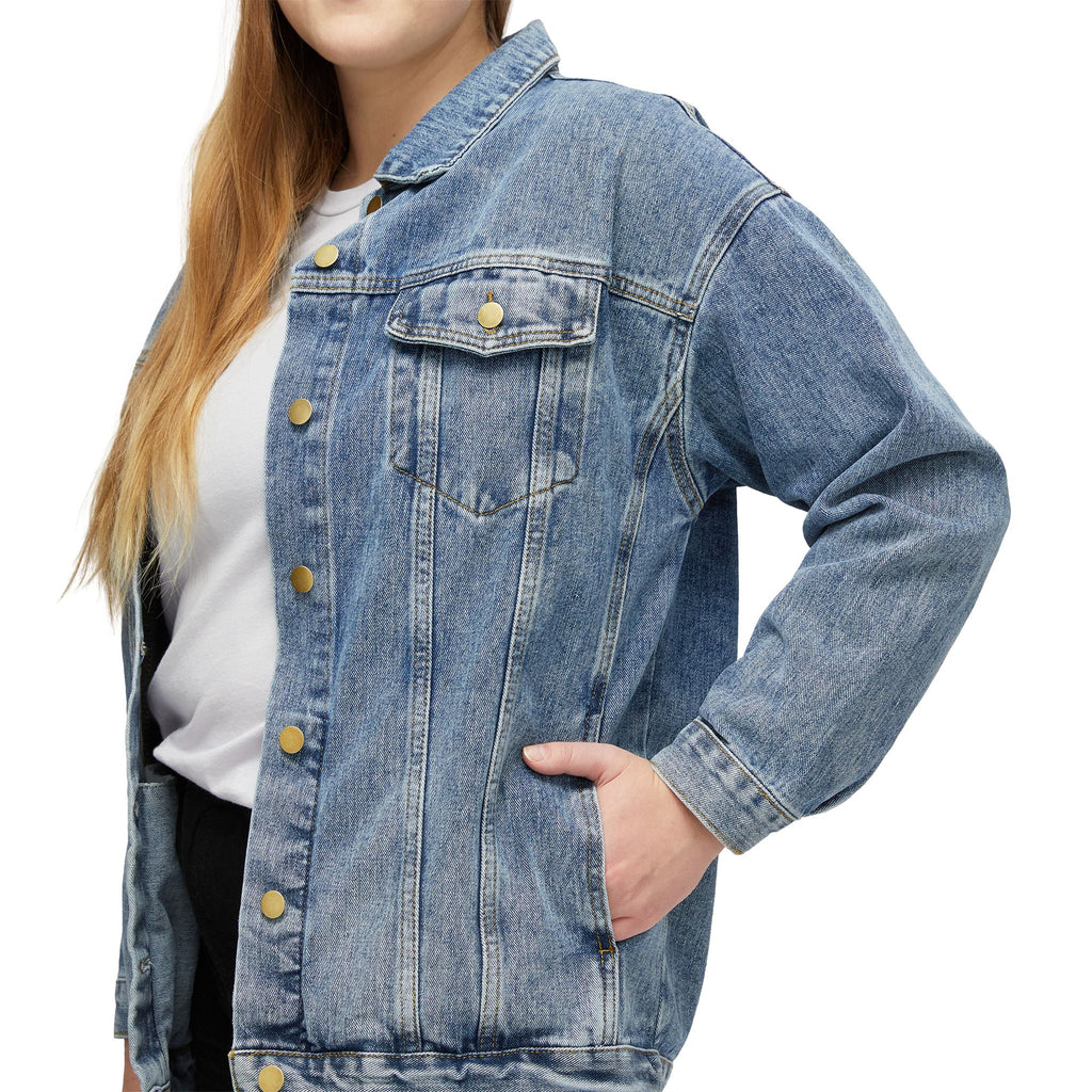 A HEALED WOMAN STOPS TOLERATING CONFUSION | Women’s Premium Denim Jacket | EKMA Academy Kingdom Streetwear
