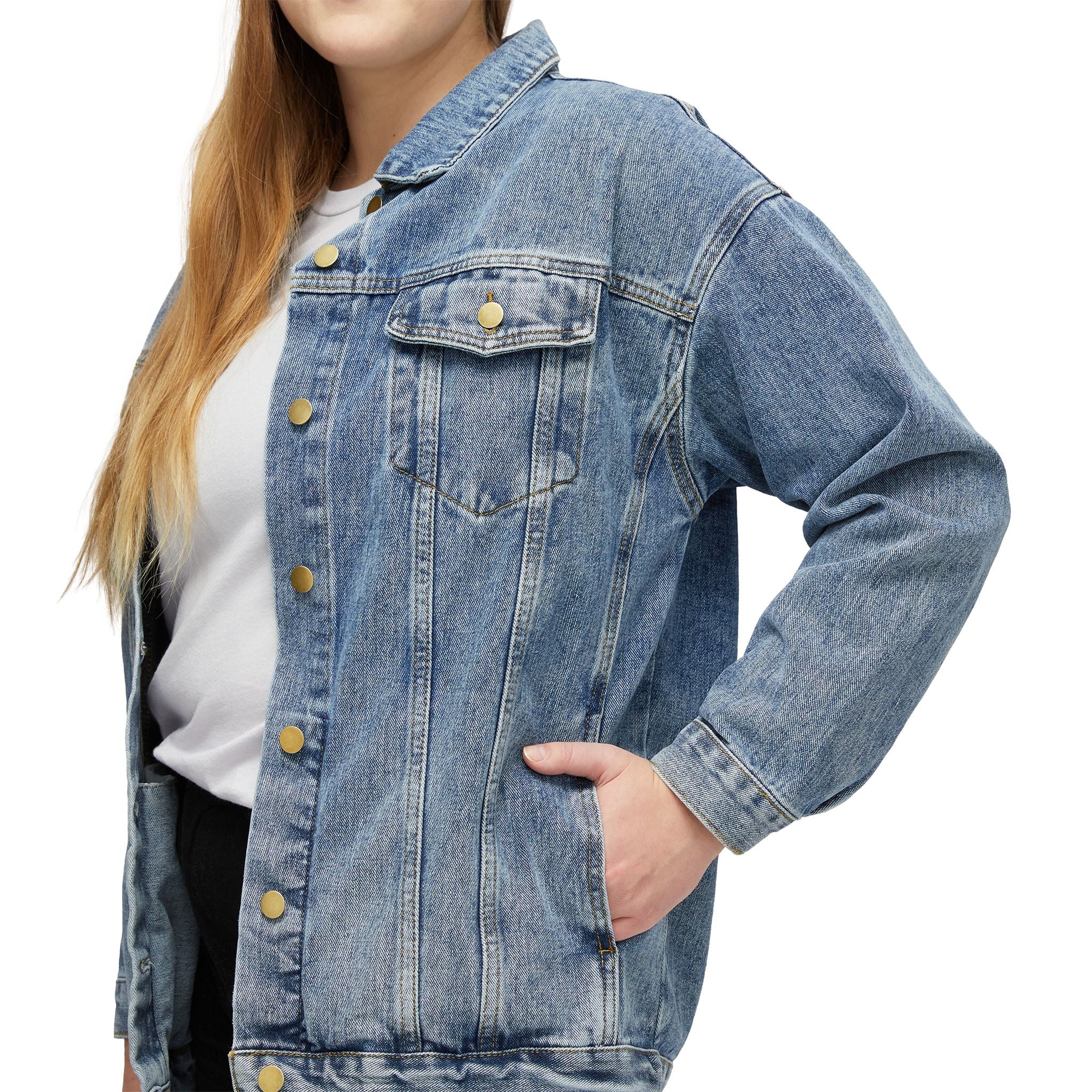 A HEALED WOMAN STOPS TOLERATING CONFUSION | Women’s Premium Denim Jacket | EKMA Academy Kingdom Streetwear