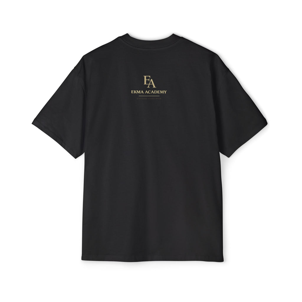 ALIGNMENT BEFORE ATTACHMENT Premium Heavy Oversized Christian Tee | EKMA Academy Kingdom Streetwear