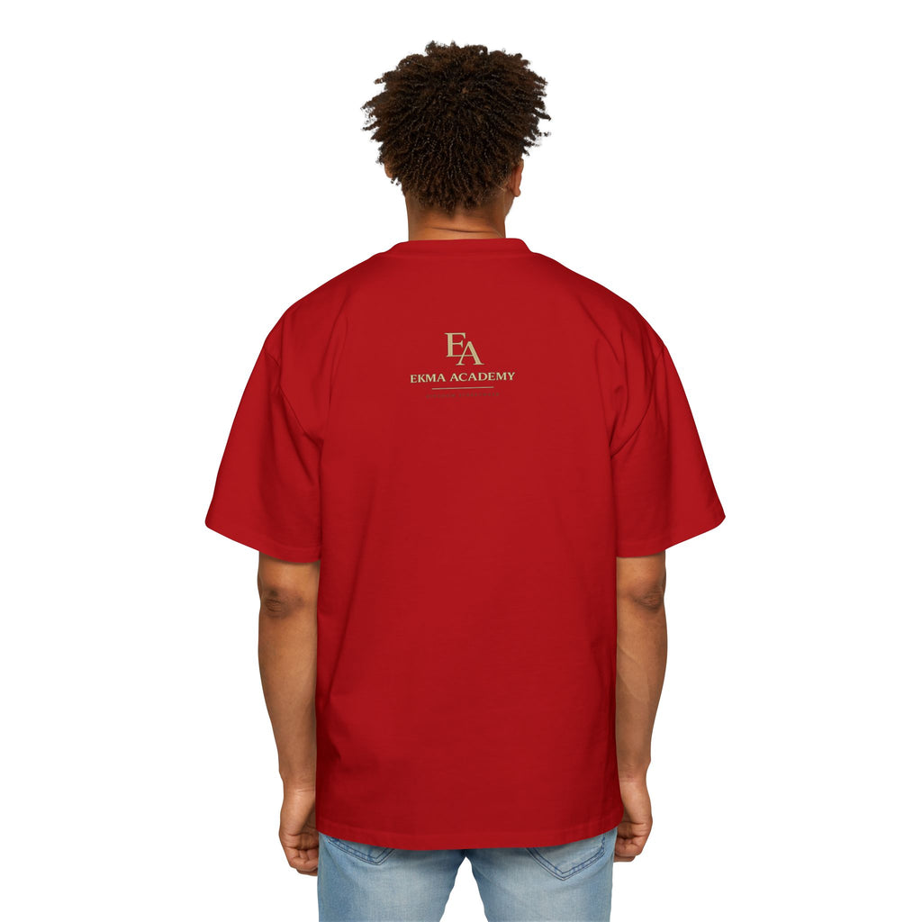 ALIGNMENT BEFORE ATTACHMENT Premium Heavy Oversized Christian Tee | EKMA Academy Kingdom Streetwear