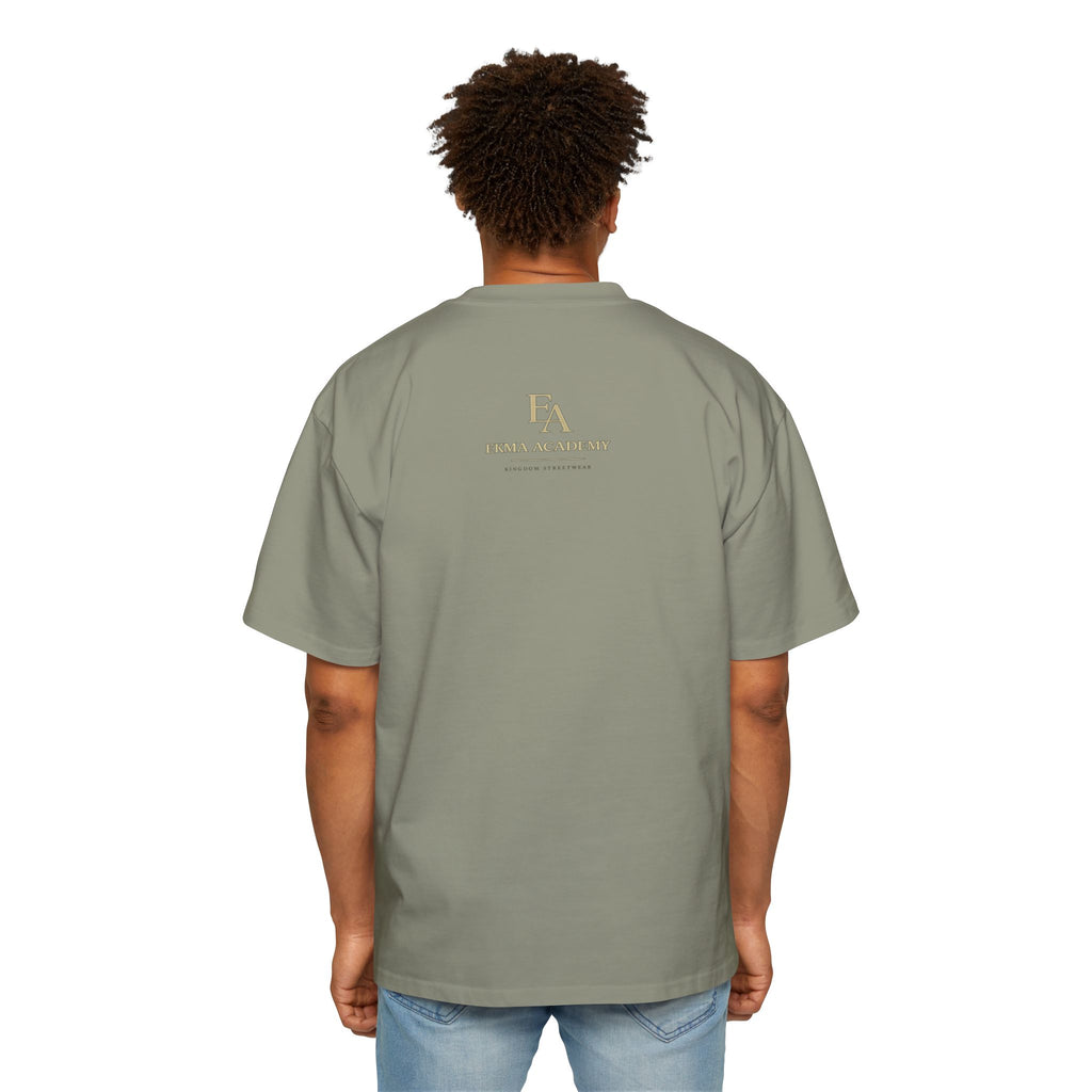 ALIGNMENT BEFORE ATTACHMENT Premium Heavy Oversized Christian Tee | EKMA Academy Kingdom Streetwear