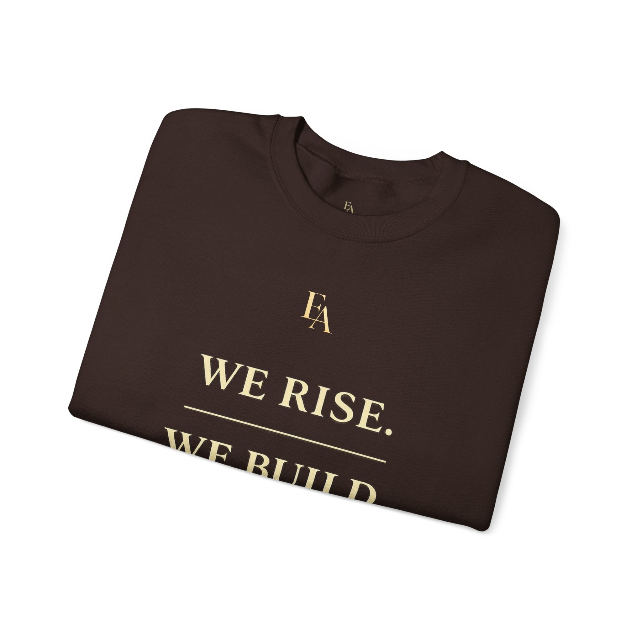 WE RISE. WE BUILD. WE RESTORE. – Premium Oversized Christian Crewneck | EKMA Collection