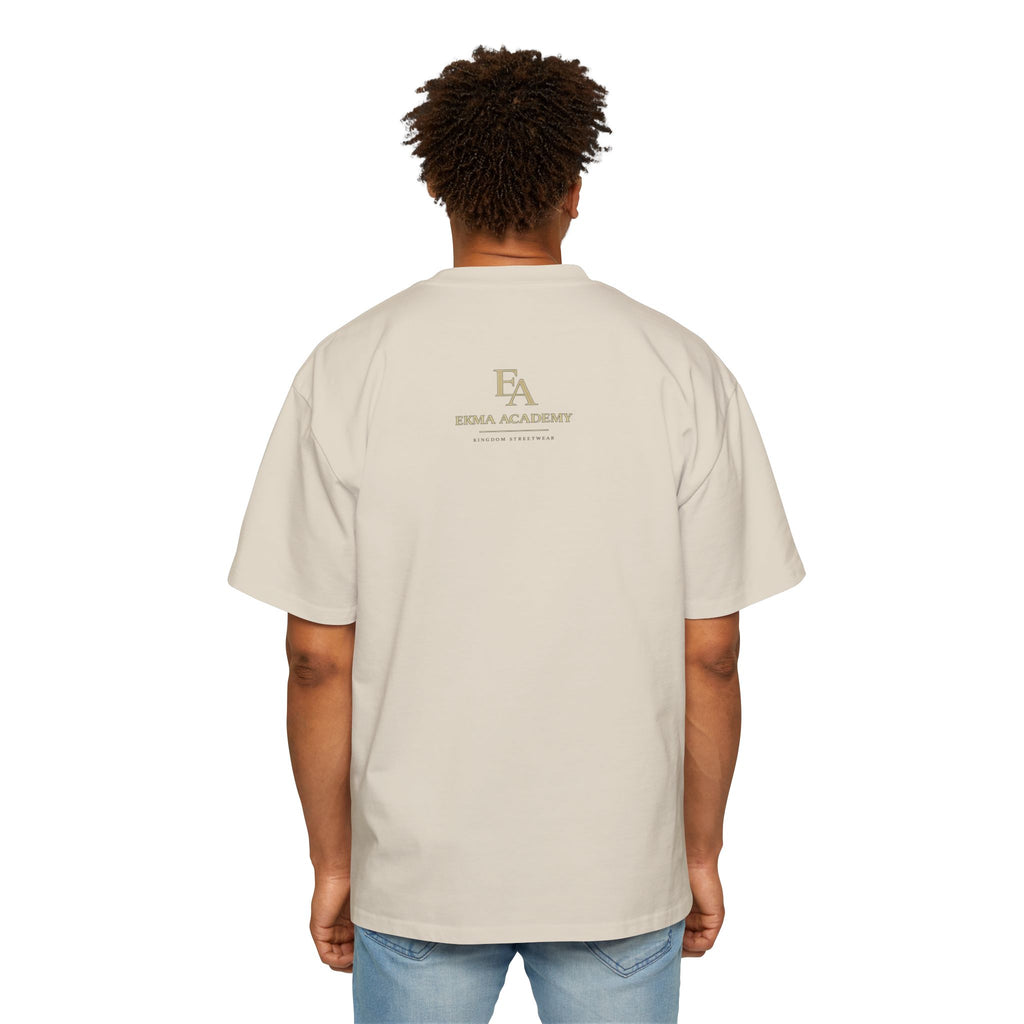 ALIGNMENT BEFORE ATTACHMENT Premium Heavy Oversized Christian Tee | EKMA Academy Kingdom Streetwear