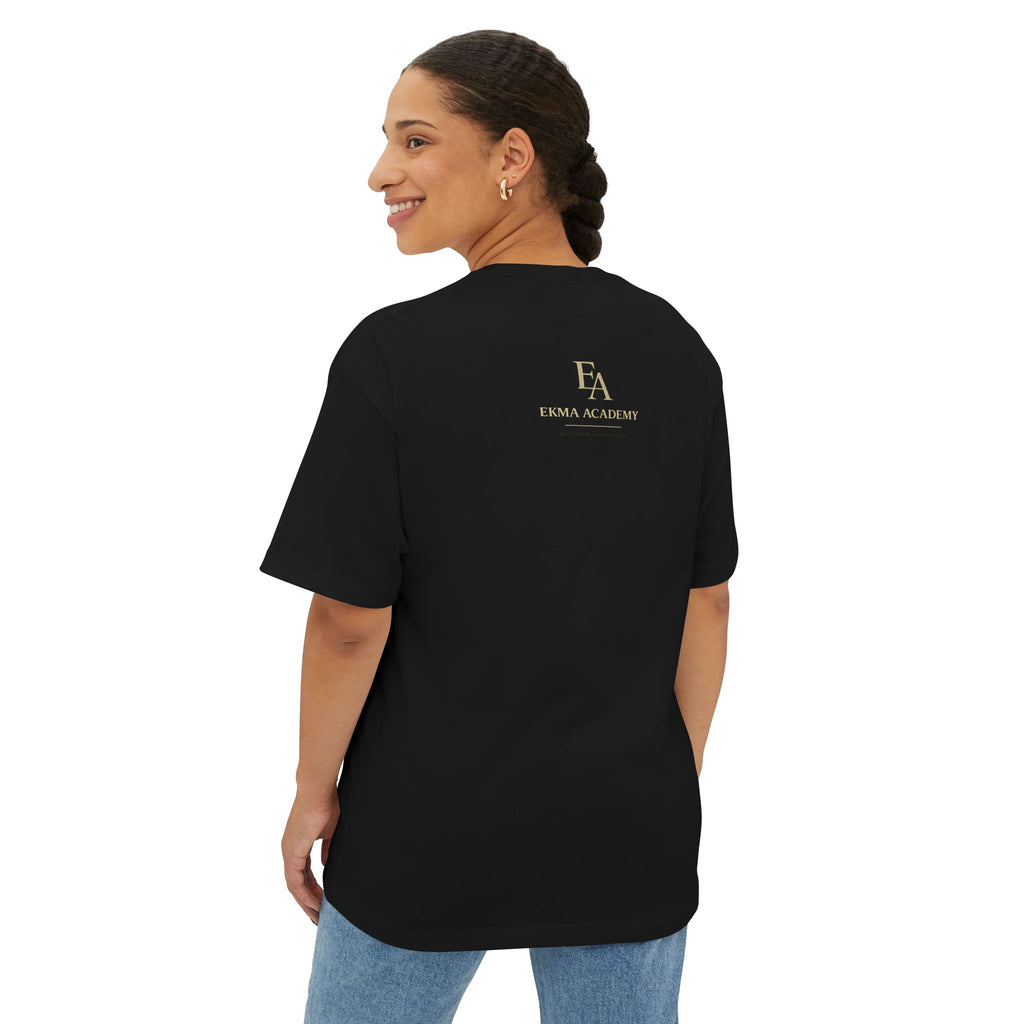 DISCERNMENT OVER DESPERATION Premium Heavy Oversized Christian Tee | EKMA Academy Kingdom Streetwear