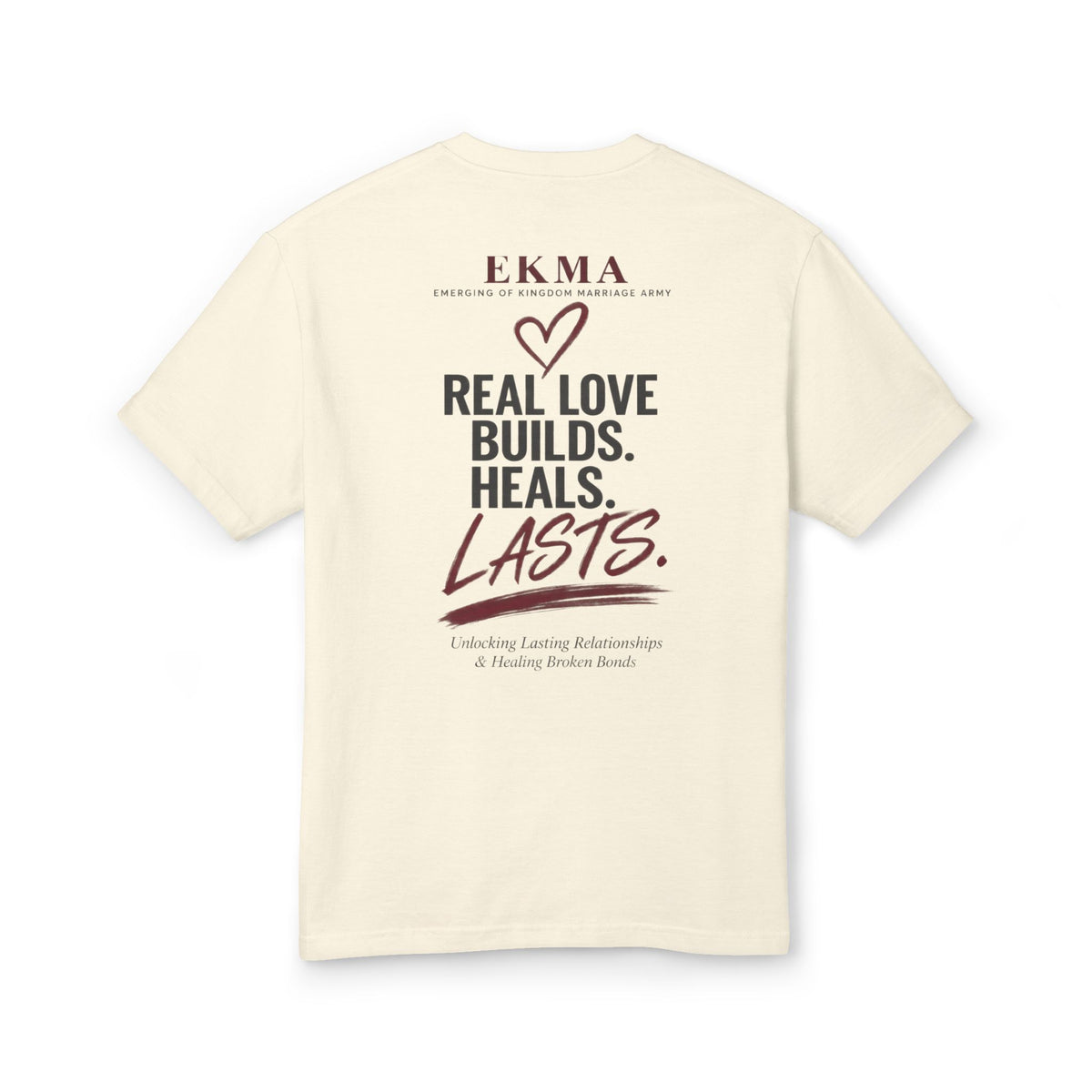 The Love Code™ Signature Tee — Real Love Builds. Heals. Lasts.