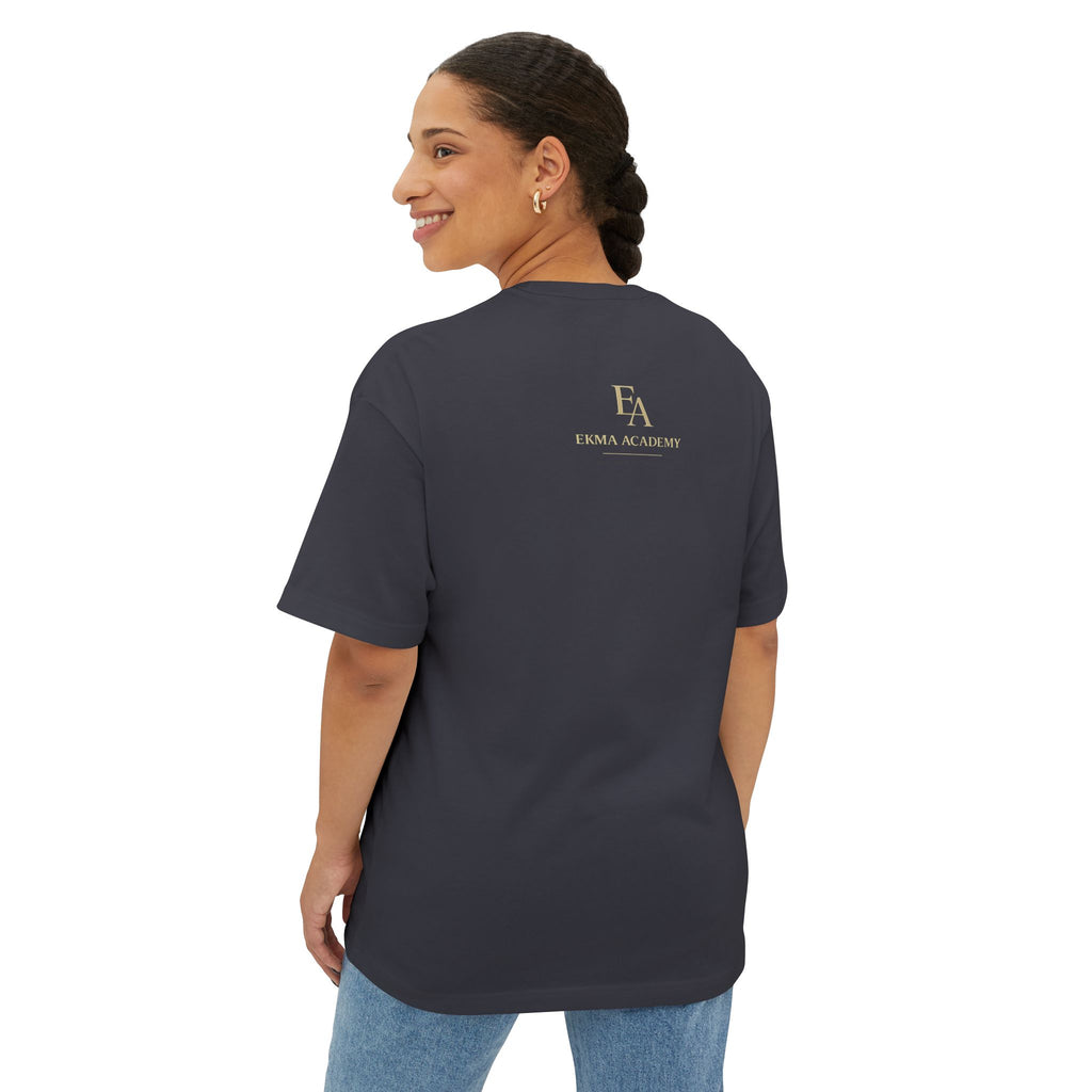 DISCERNMENT OVER DESPERATION Premium Heavy Oversized Christian Tee | EKMA Academy Kingdom Streetwear