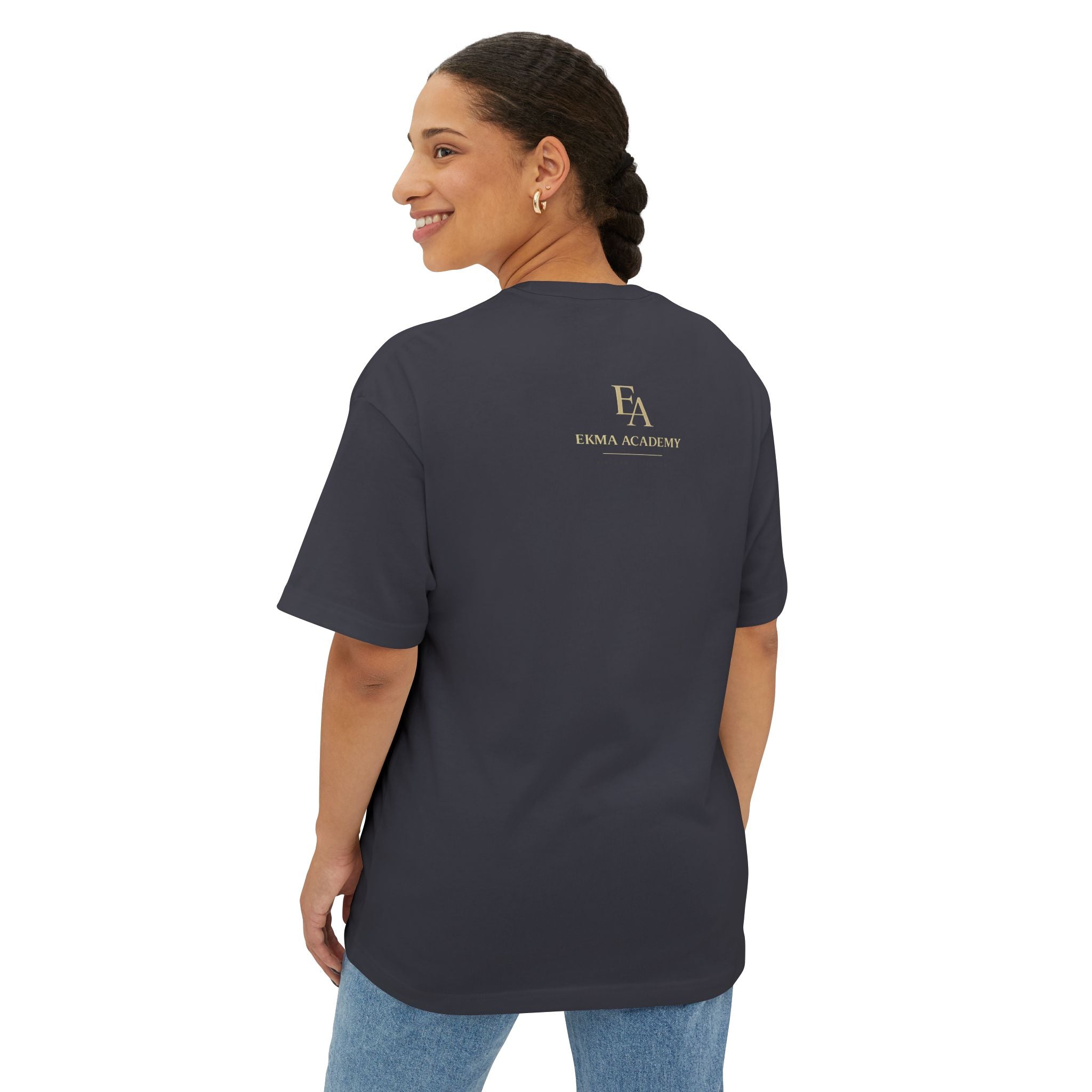 DISCERNMENT OVER DESPERATION Premium Heavy Oversized Christian Tee | EKMA Academy Kingdom Streetwear