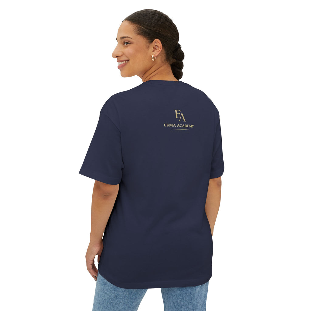 DISCERNMENT OVER DESPERATION Premium Heavy Oversized Christian Tee | EKMA Academy Kingdom Streetwear