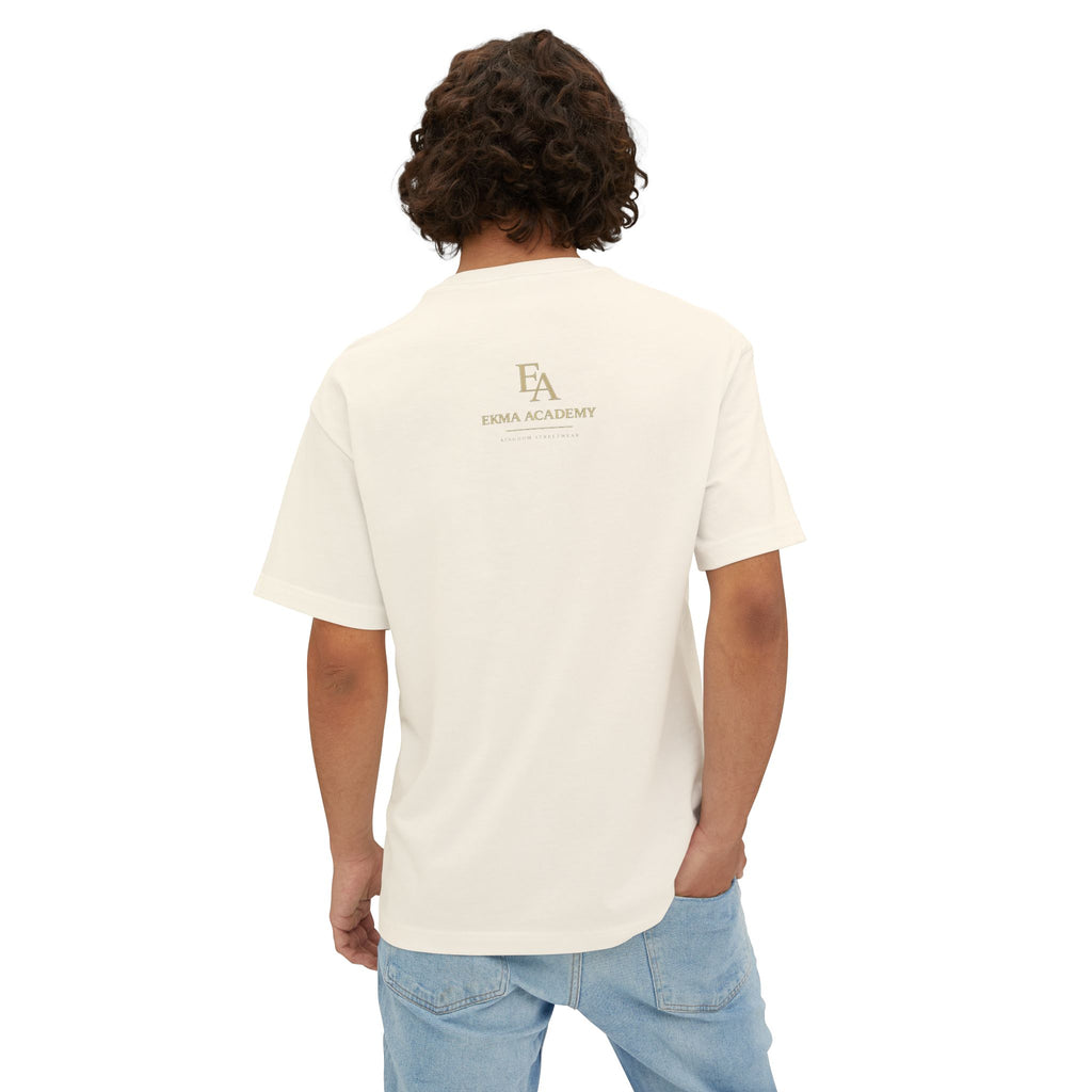 DISCERNMENT OVER DESPERATION Premium Heavy Oversized Christian Tee | EKMA Academy Kingdom Streetwear