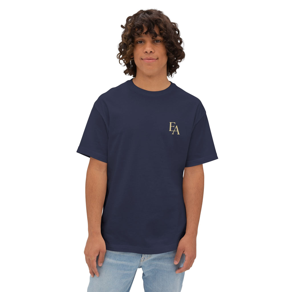 WISDOM BEFORE EMOTIONS - Unisex Premium Heavy Oversized Christian Tee with letters at the back| EKMA Academy Kingdom Streetwear