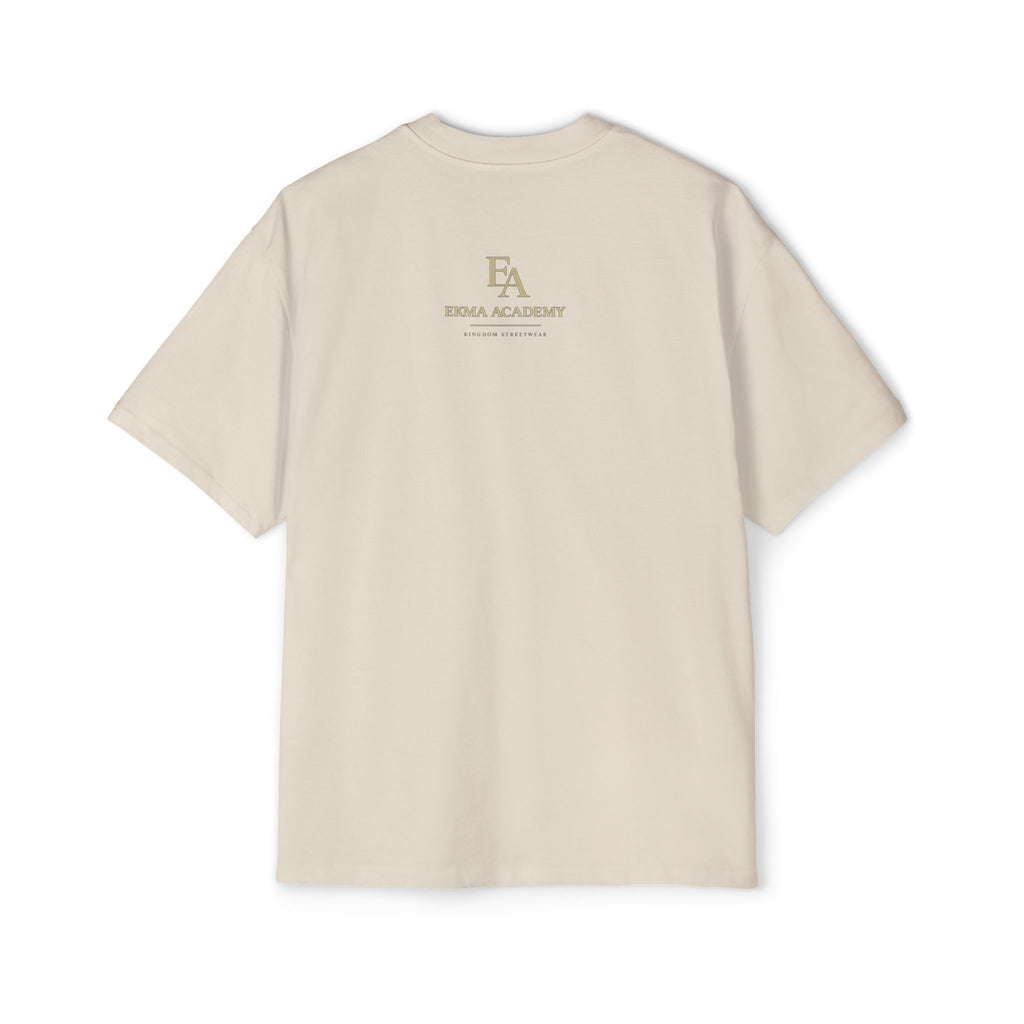 ALIGNMENT BEFORE ATTACHMENT Premium Heavy Oversized Christian Tee | EKMA Academy Kingdom Streetwear