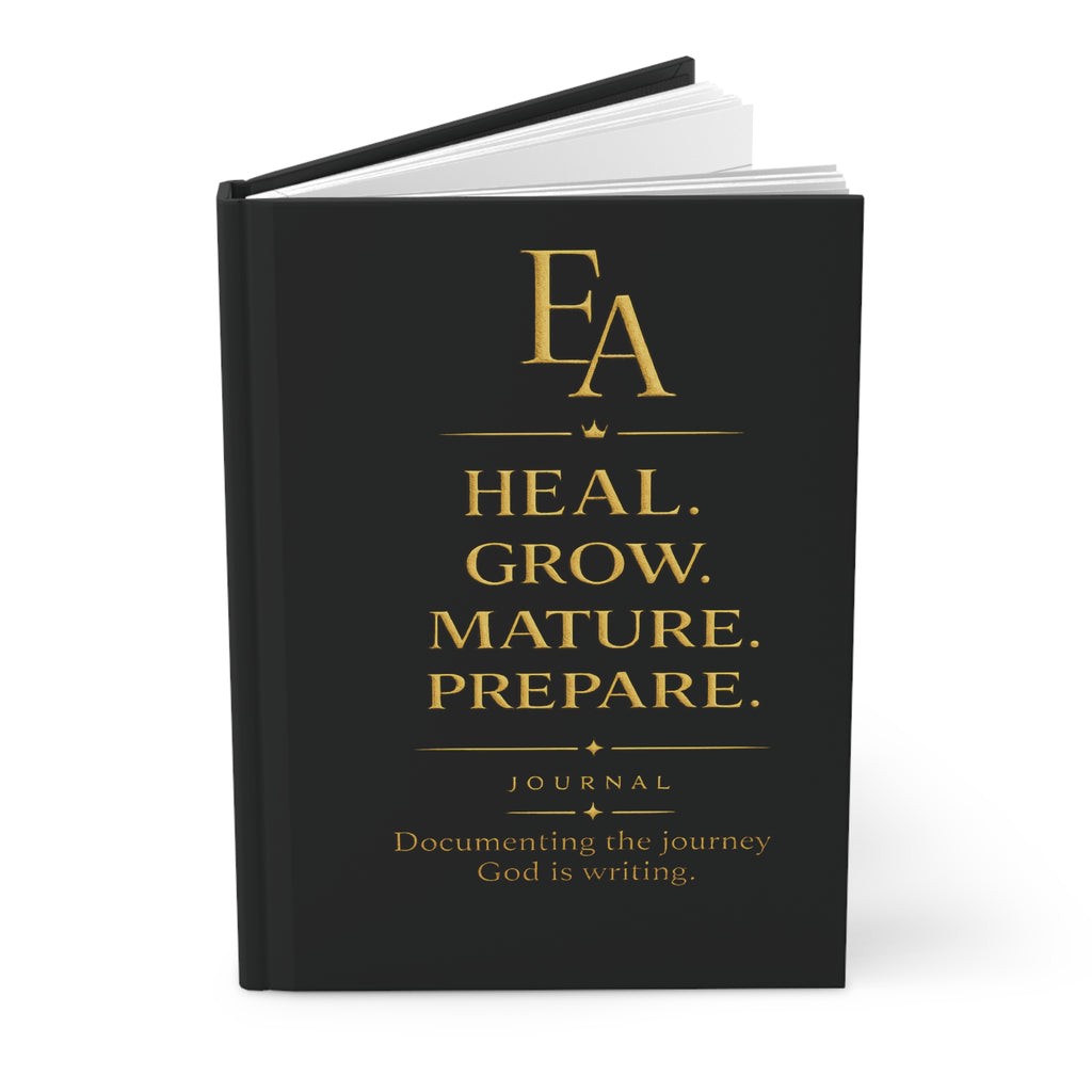 HEAL. GROW. MATURE. PREPARE. Journal | Premium Kingdom Growth Hardcover Journal | EKMA Academy