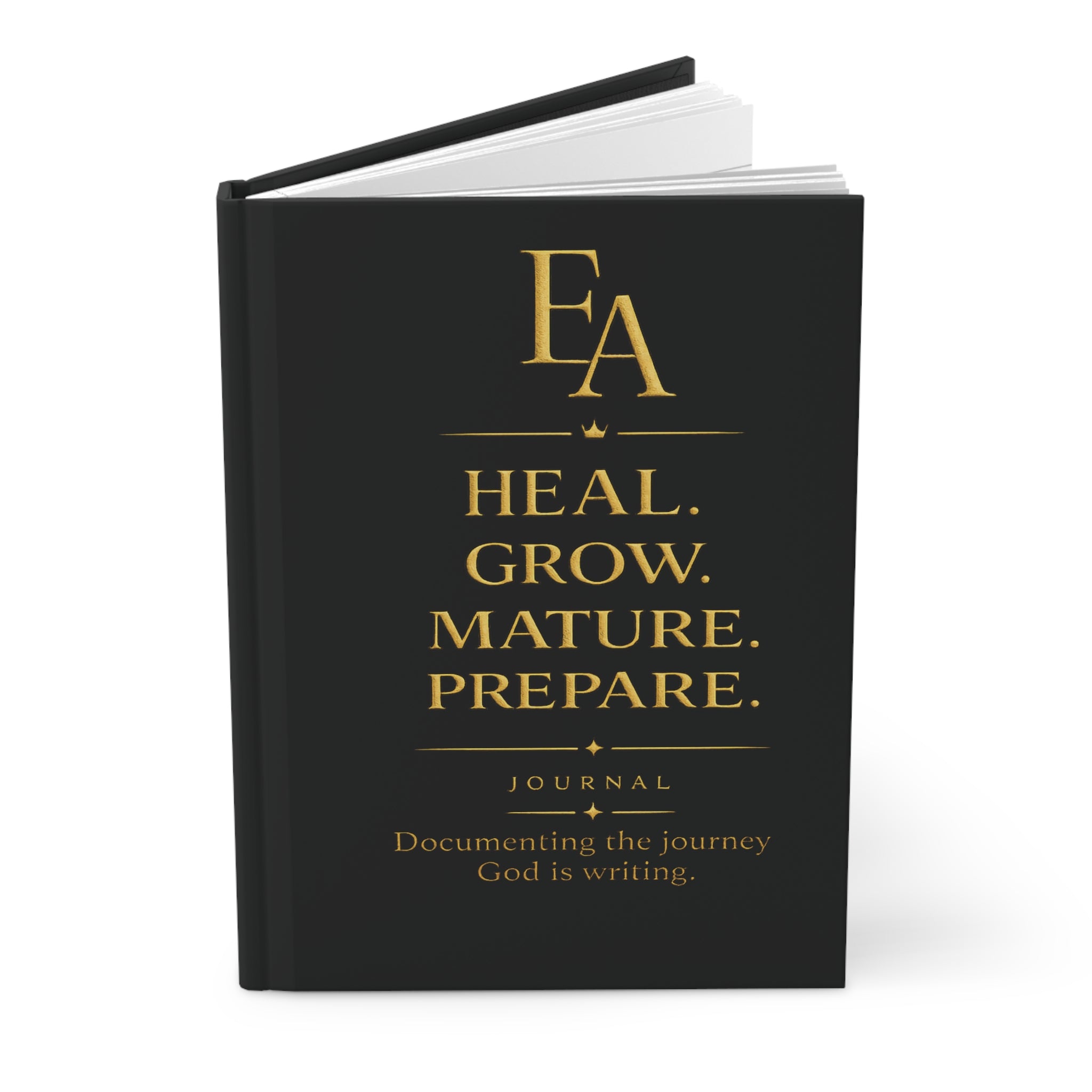 HEAL. GROW. MATURE. PREPARE. Journal | Premium Kingdom Growth Hardcover Journal | EKMA Academy