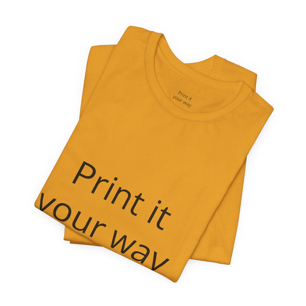 Unisex Jersey Short Sleeve Tee
