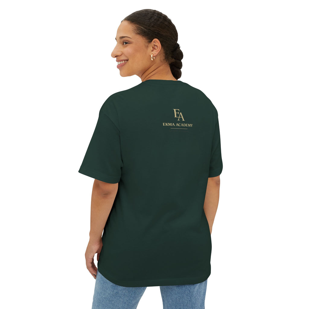 DISCERNMENT OVER DESPERATION Premium Heavy Oversized Christian Tee | EKMA Academy Kingdom Streetwear