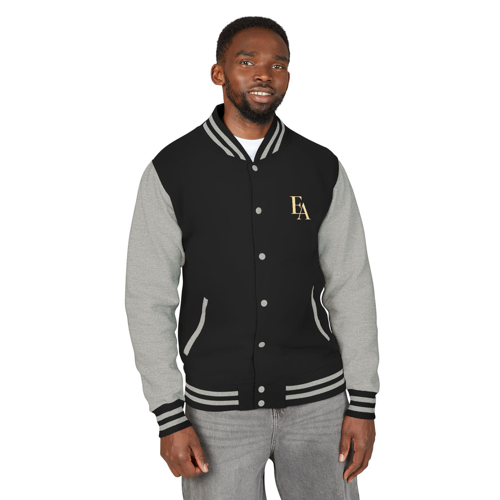 Discernment Over Desperation – Unisex Heavyweight Letterman Jacket | EKMA Academy Kingdom Streetwear