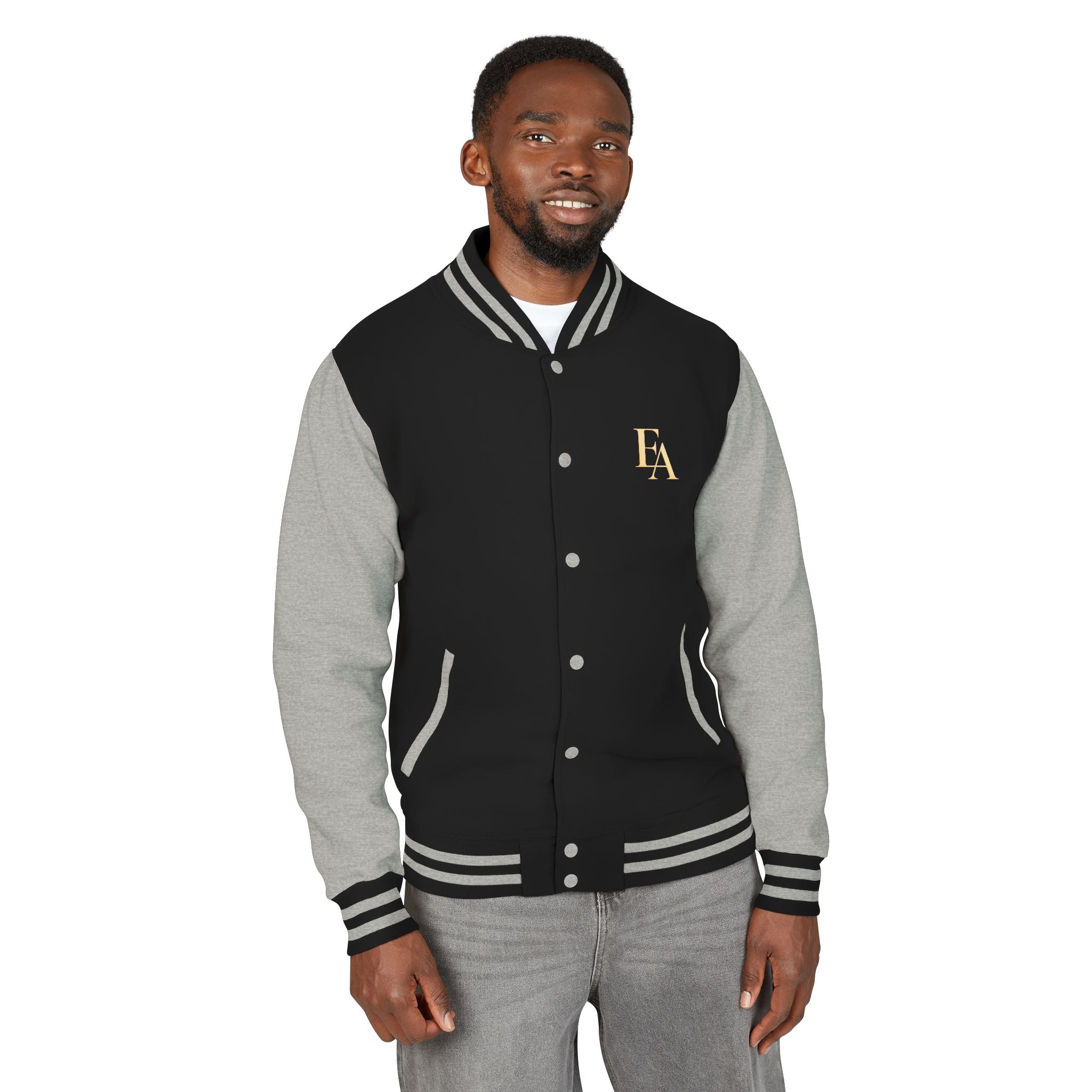 Discernment Over Desperation – Unisex Heavyweight Letterman Jacket | EKMA Academy Kingdom Streetwear
