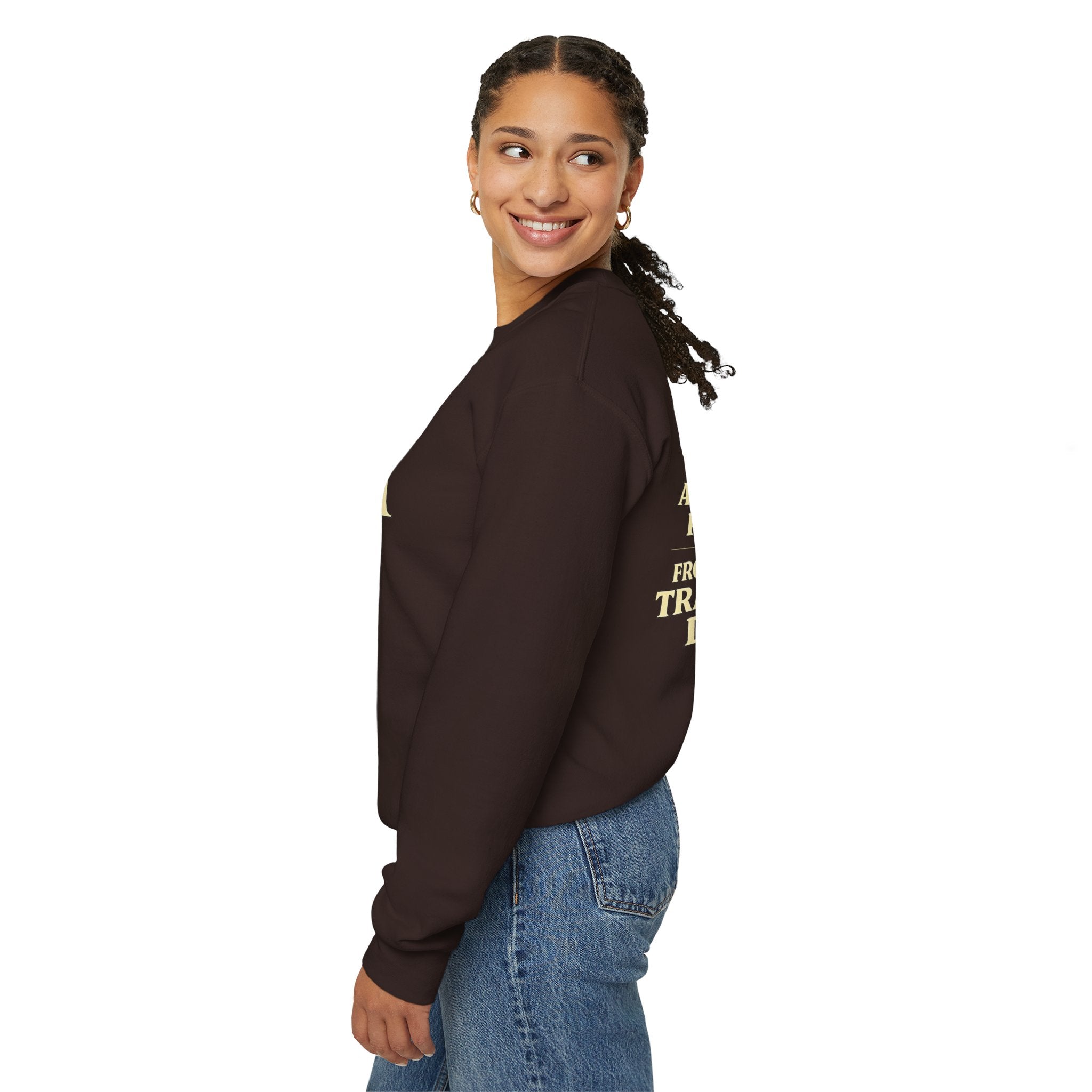 A CONDOM CAN’T PROTECT YOU From Spiritually Transmitted Demons™ | Premium Heavyweight Christian Streetwear crewneck