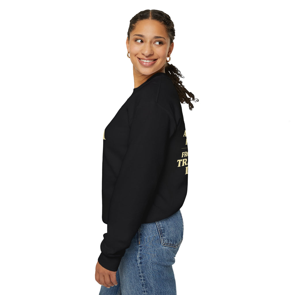A CONDOM CAN’T PROTECT YOU From Spiritually Transmitted Demons™ | Premium Heavyweight Christian Streetwear crewneck