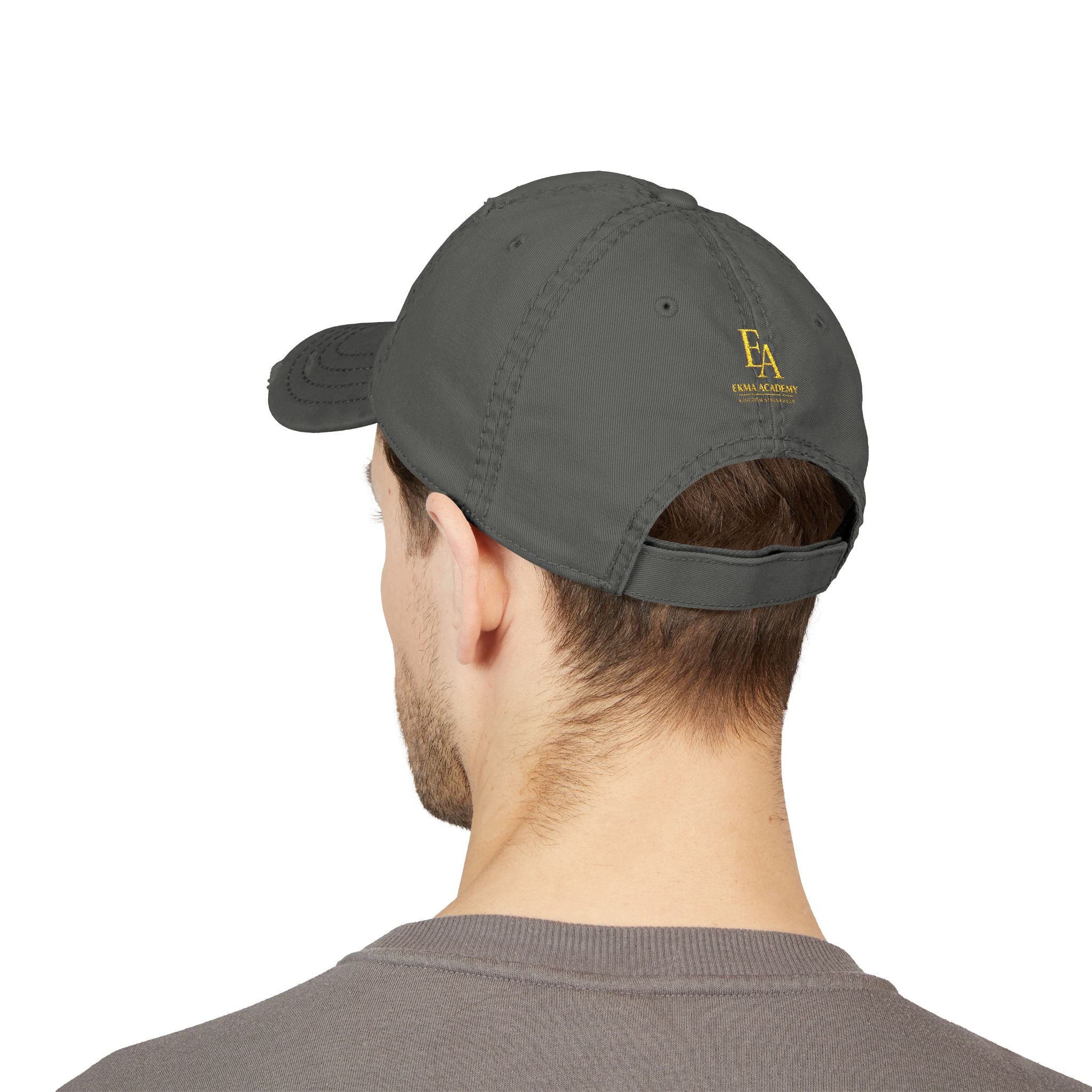 EA Monogram Embroidery Unisex Dad Hat | Premium Kingdom Streetwear Cap | EKMA Collection