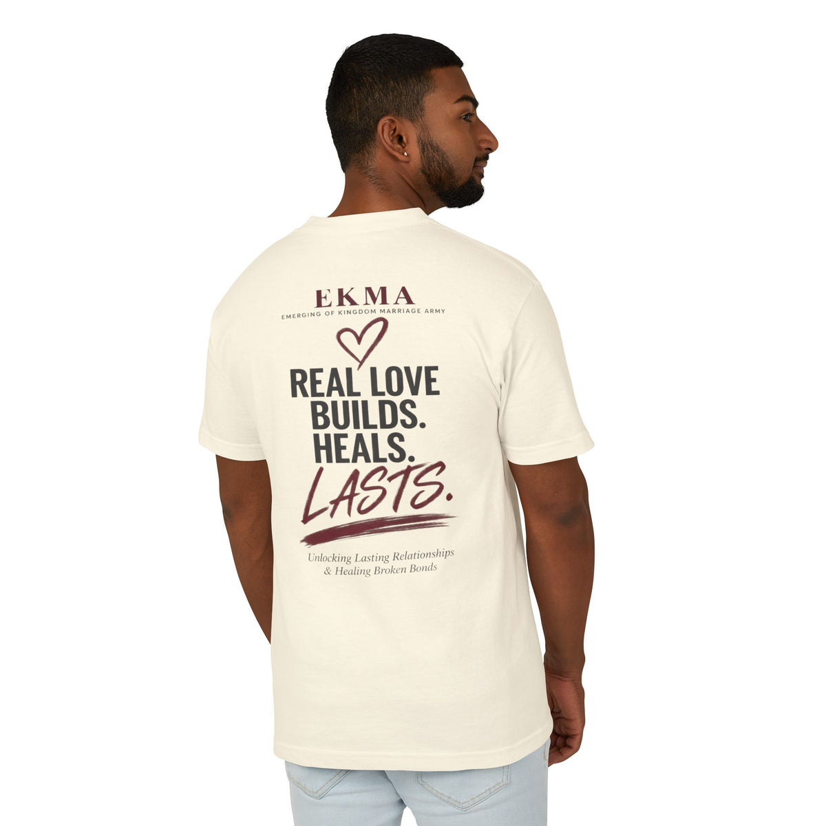 The Love Code™ Signature Tee — Real Love Builds. Heals. Lasts.