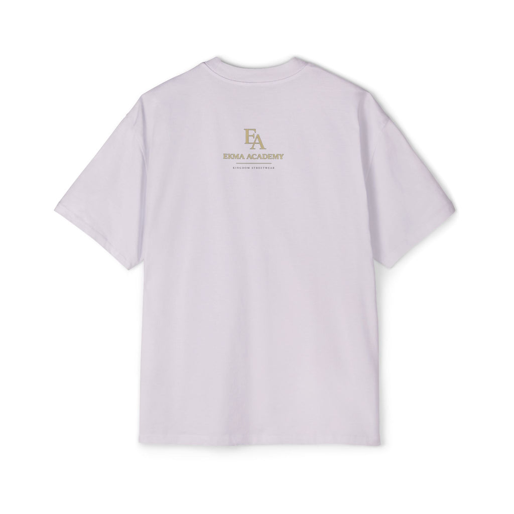 ALIGNMENT BEFORE ATTACHMENT Premium Heavy Oversized Christian Tee | EKMA Academy Kingdom Streetwear