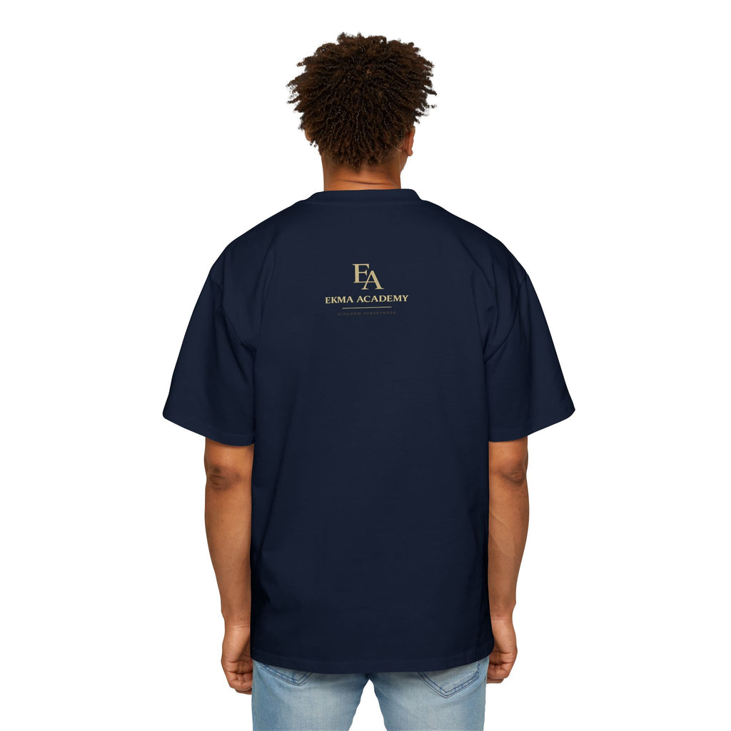 ALIGNMENT BEFORE ATTACHMENT Premium Heavy Oversized Christian Tee | EKMA Academy Kingdom Streetwear