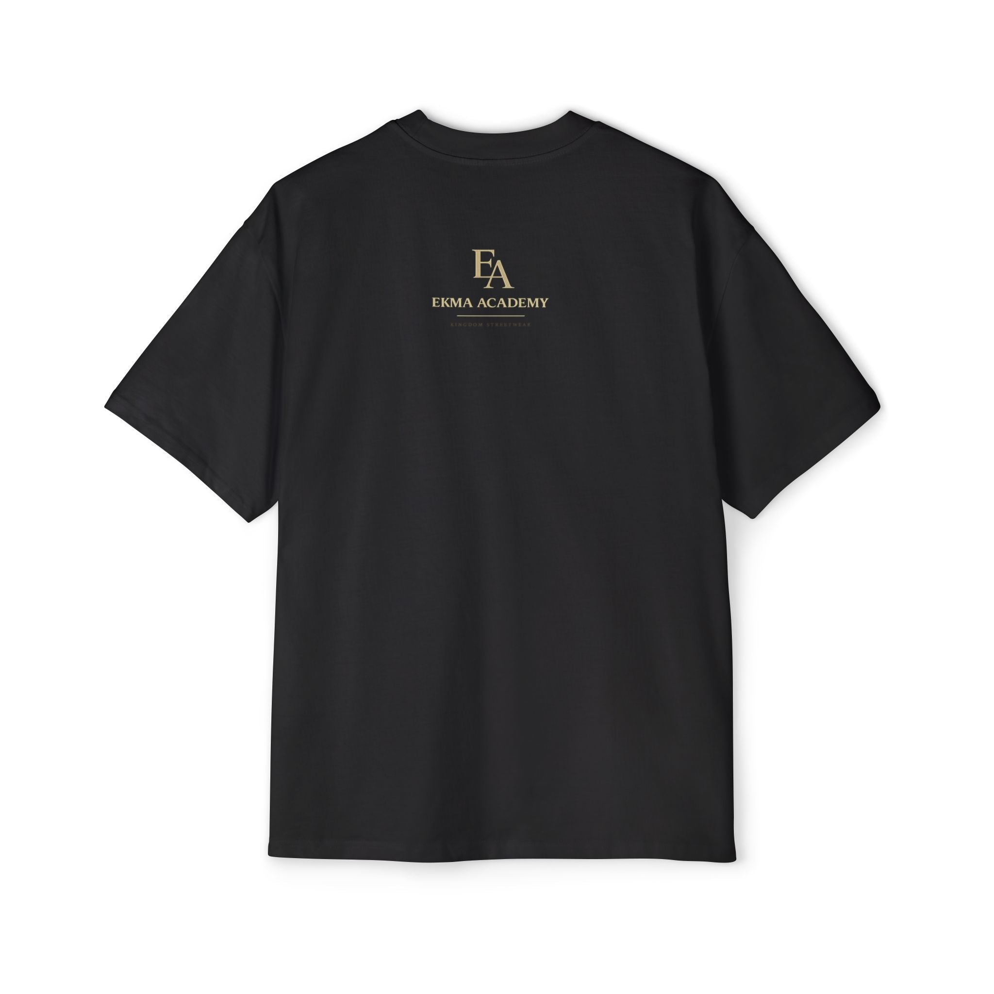 WE RISE. WE BUILD. WE RESTORE. Premium Heavy Oversized Christian Tee | EKMA Academy Kingdom Streetwear