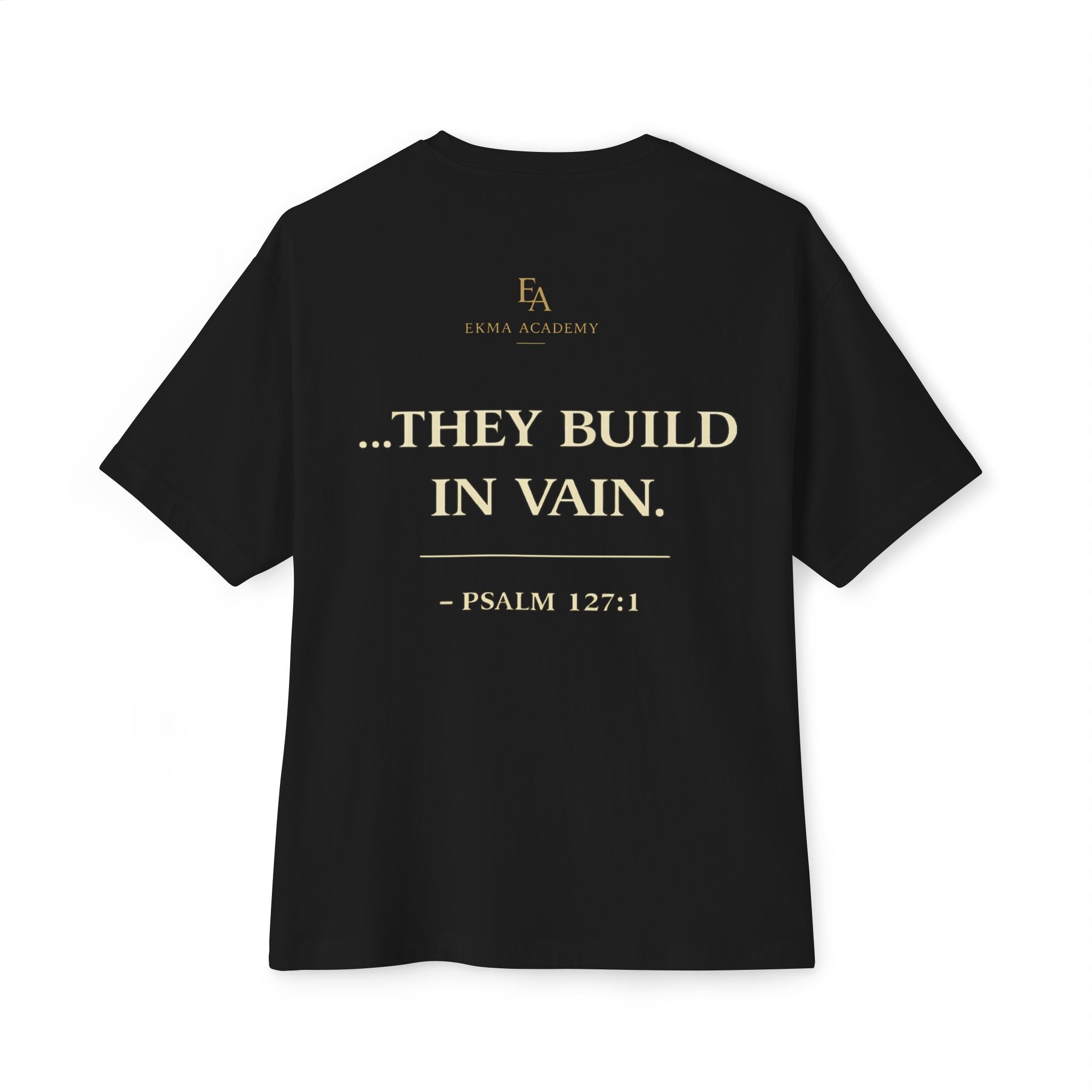 Unless The Lord Builds The Marriage Premium Heavyweight Christian T-Shirt | EKMA Academy Kingdom Streetwear