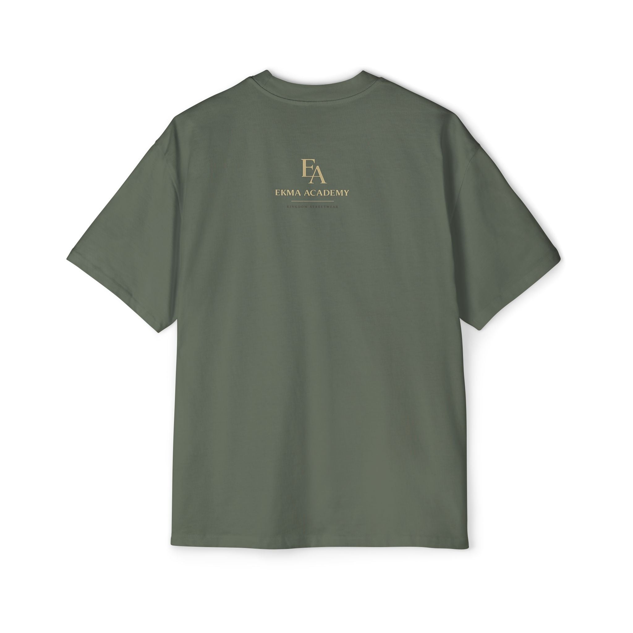ALIGNMENT BEFORE ATTACHMENT Premium Heavy Oversized Christian Tee | EKMA Academy Kingdom Streetwear