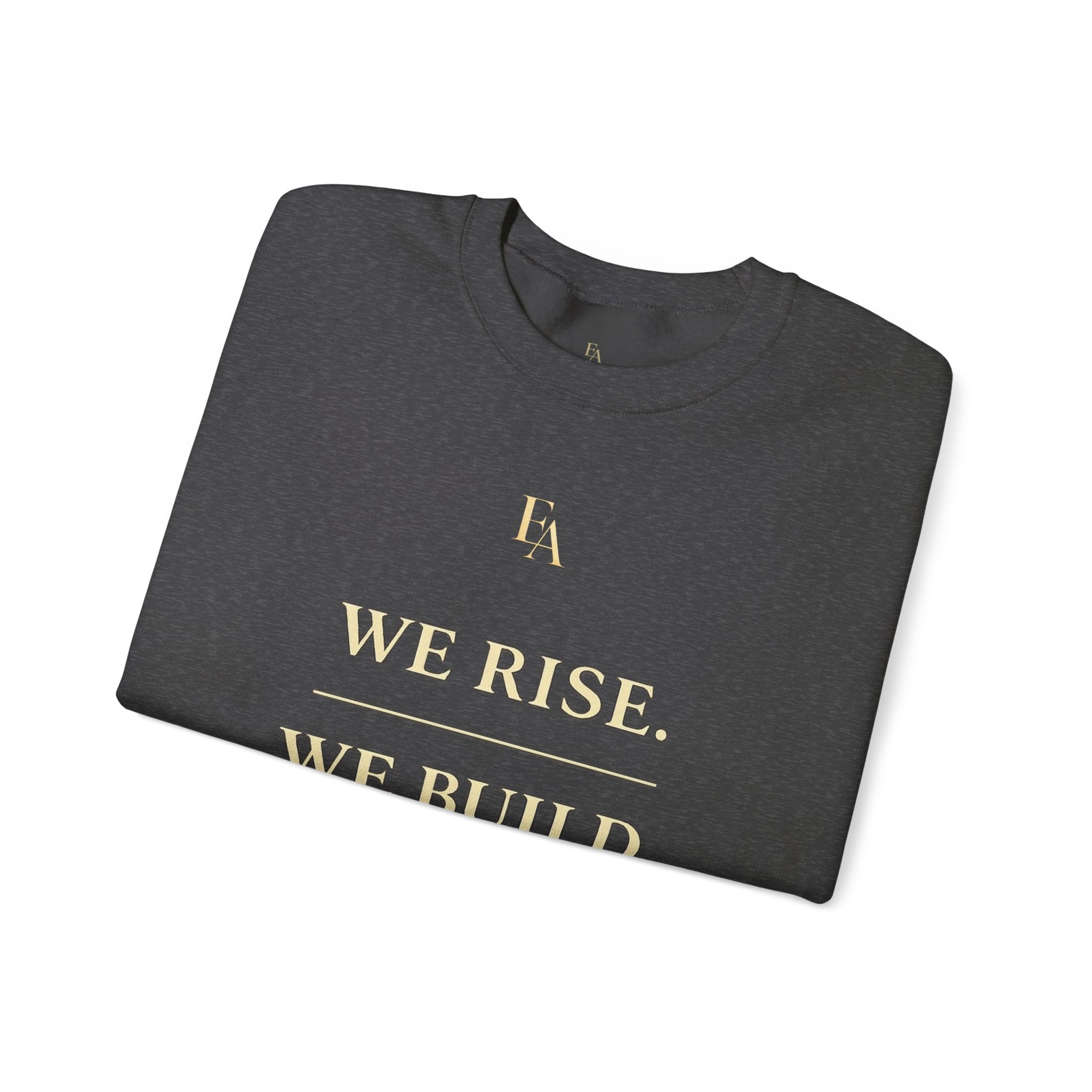 WE RISE. WE BUILD. WE RESTORE. – Premium Oversized Christian Crewneck | EKMA Collection