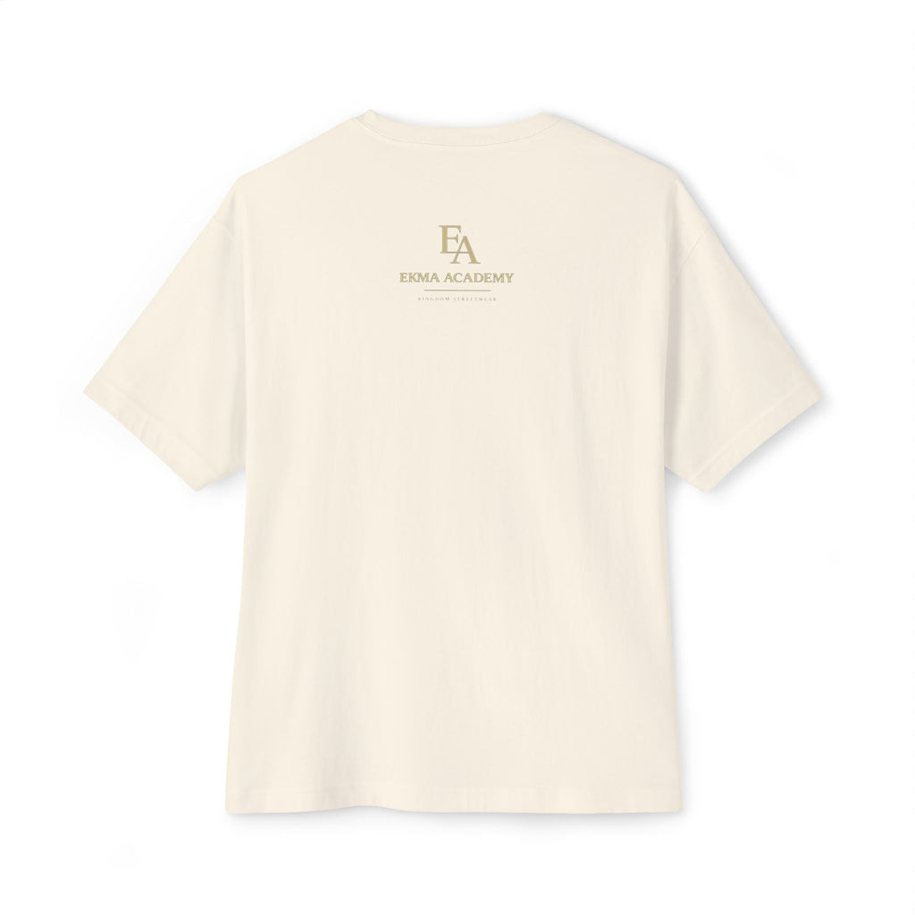 DISCERNMENT OVER DESPERATION Premium Heavy Oversized Christian Tee | EKMA Academy Kingdom Streetwear