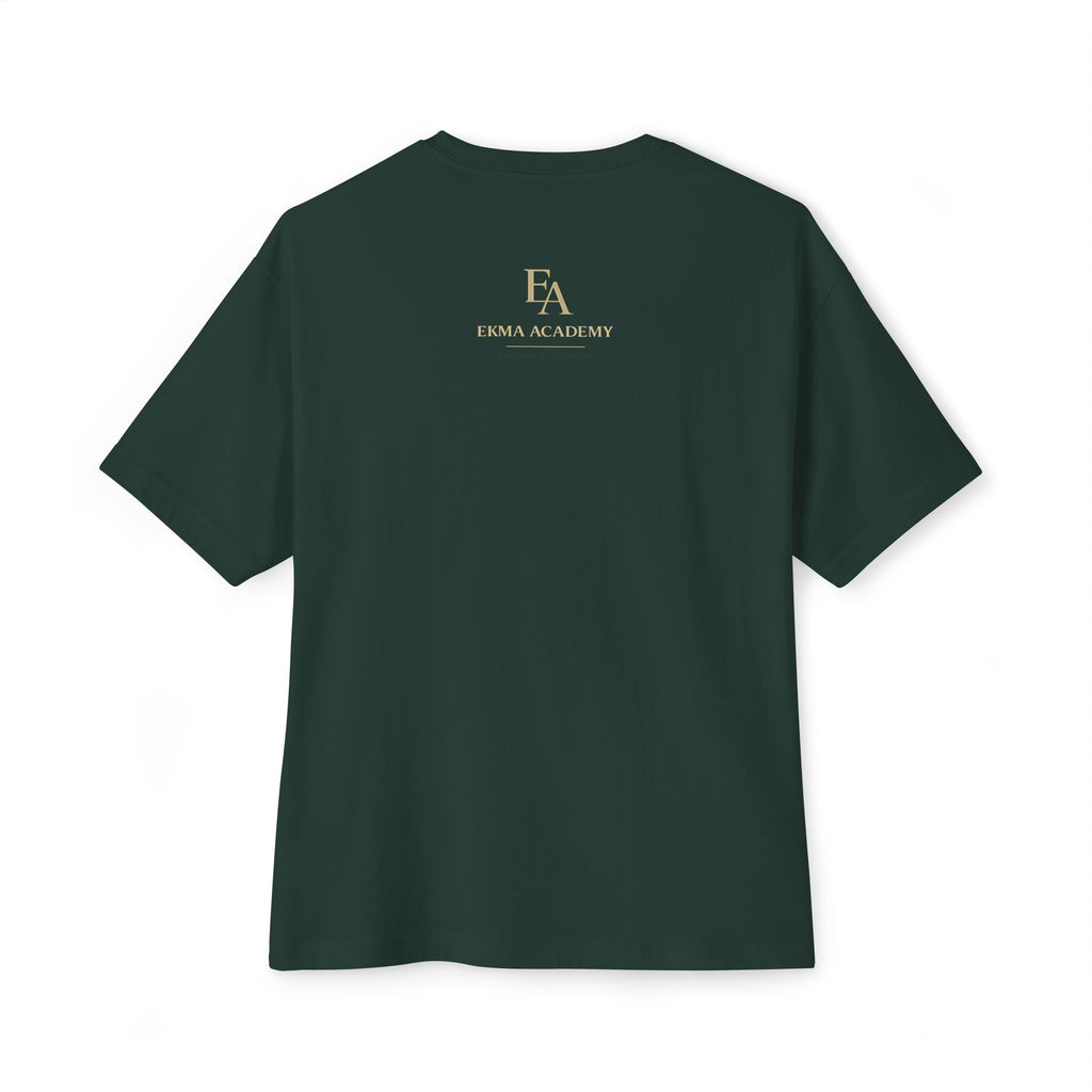 DISCERNMENT OVER DESPERATION Premium Heavy Oversized Christian Tee | EKMA Academy Kingdom Streetwear