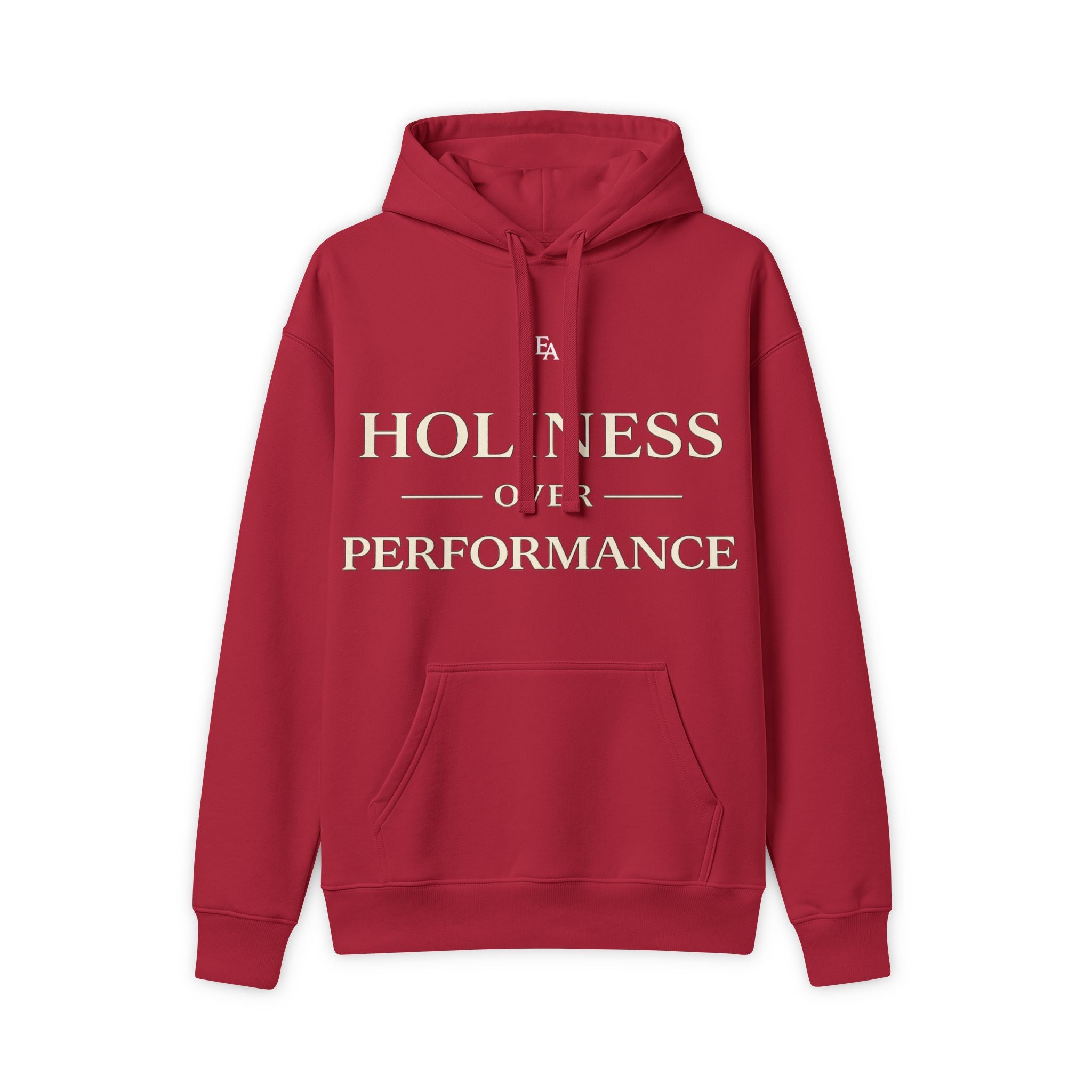 HOLINESS OVER PERFORMANCE – Unisex Premium Oversized Christian Hoodie | EKMA Collection