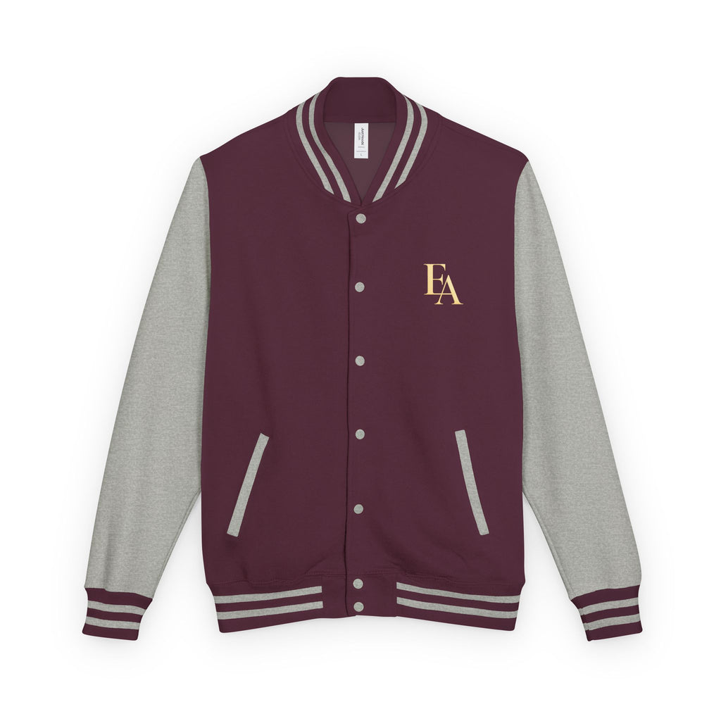Discernment Over Desperation – Unisex Heavyweight Letterman Jacket | EKMA Academy Kingdom Streetwear