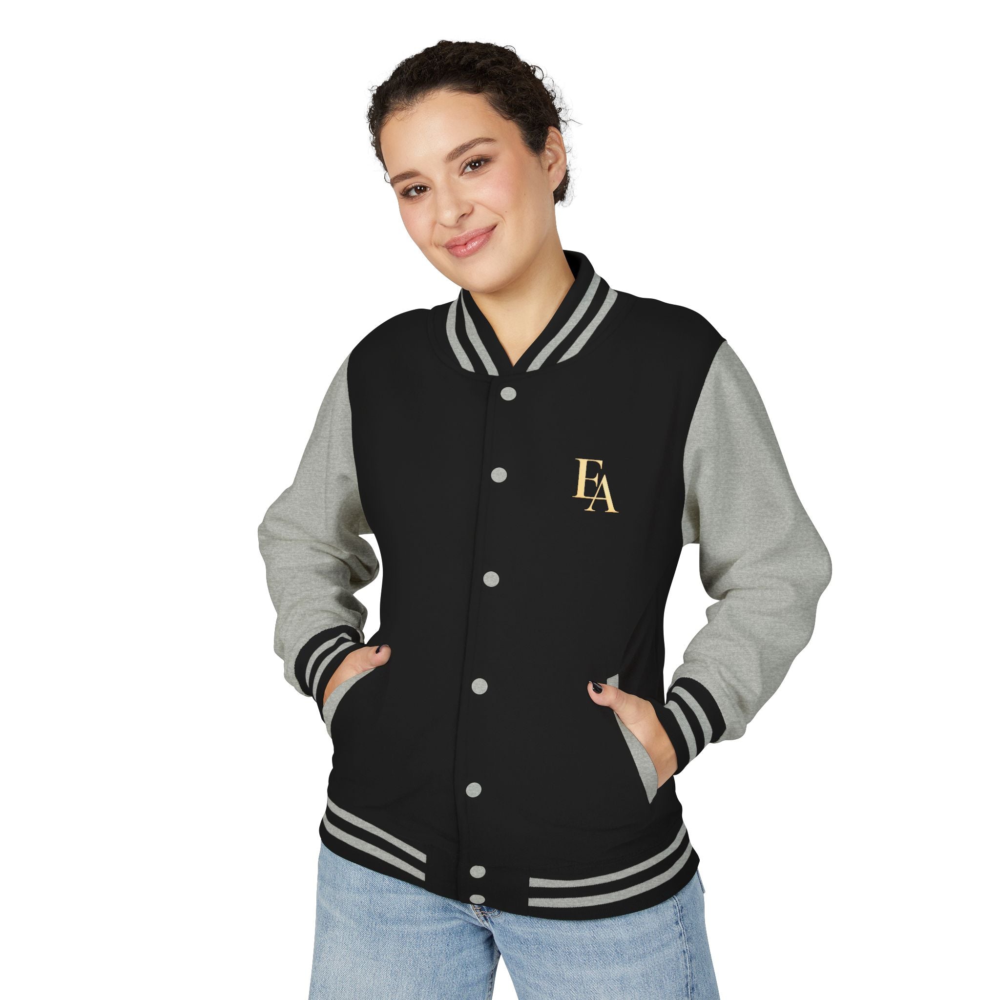 Discernment Over Desperation – Unisex Heavyweight Letterman Jacket | EKMA Academy Kingdom Streetwear