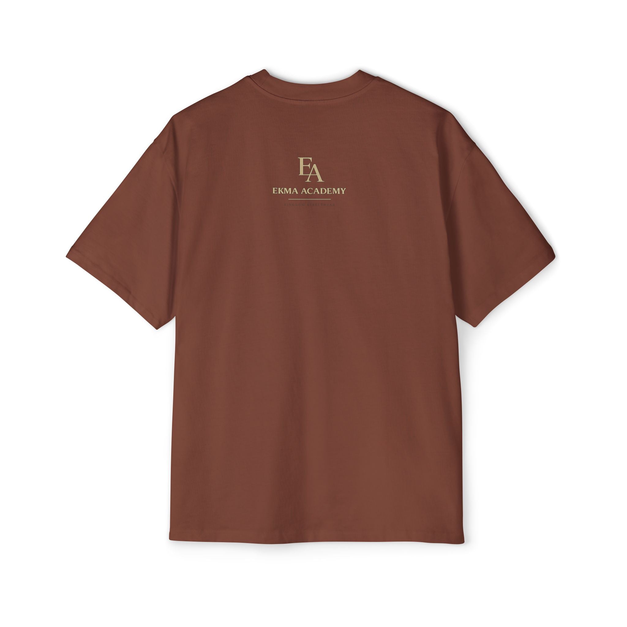 ALIGNMENT BEFORE ATTACHMENT Premium Heavy Oversized Christian Tee | EKMA Academy Kingdom Streetwear